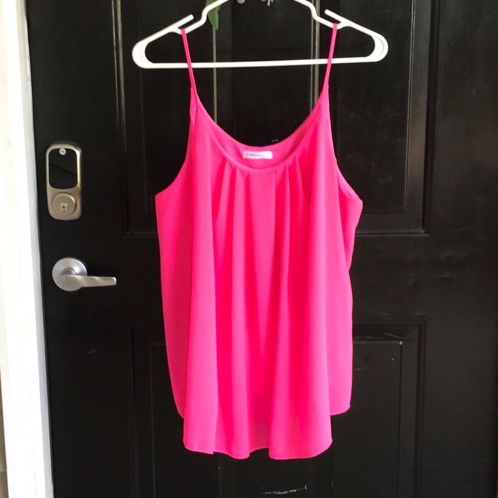Hot pink dressy tank top from JJ Perfection.